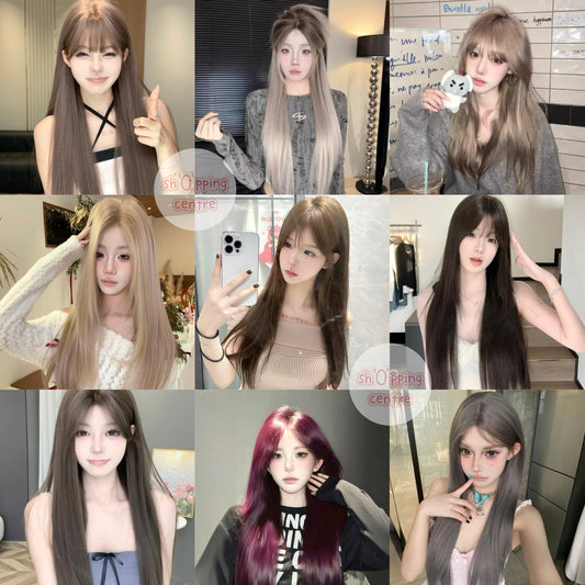 natural looking straight pretty wigs